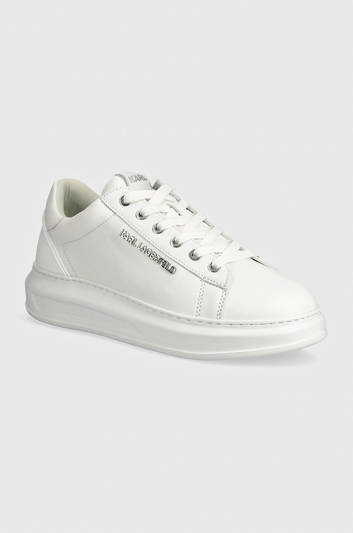 Karl Lagerfeld bőr sportcipő KAPRI MENS Planet friendly fehér KL52575N.01W