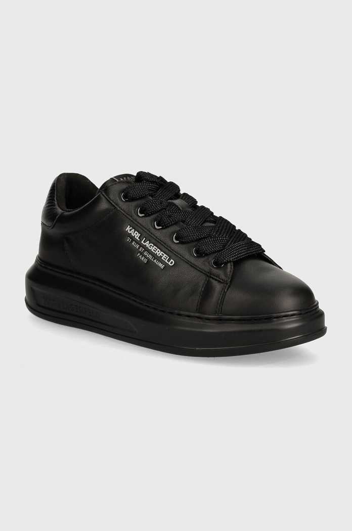 Δερμάτινα sneakers Karl Lagerfeld KAPRI MENS Planet friendly μαύρο KL52584.00X
