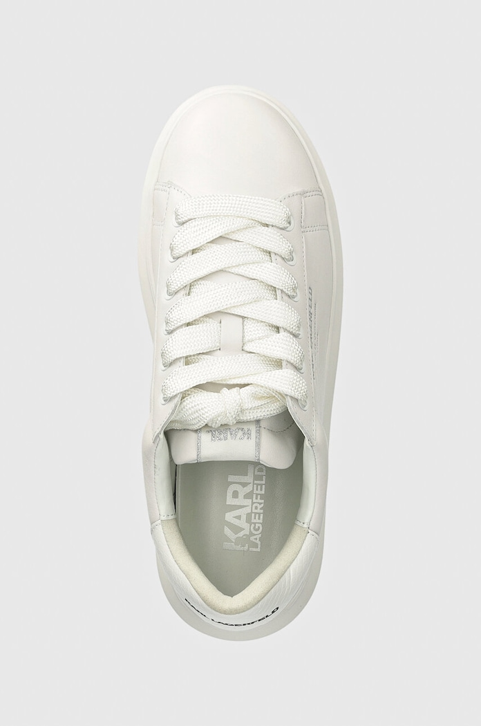 Kožené tenisky Karl Lagerfeld KAPRI MENS biela KL52584.011