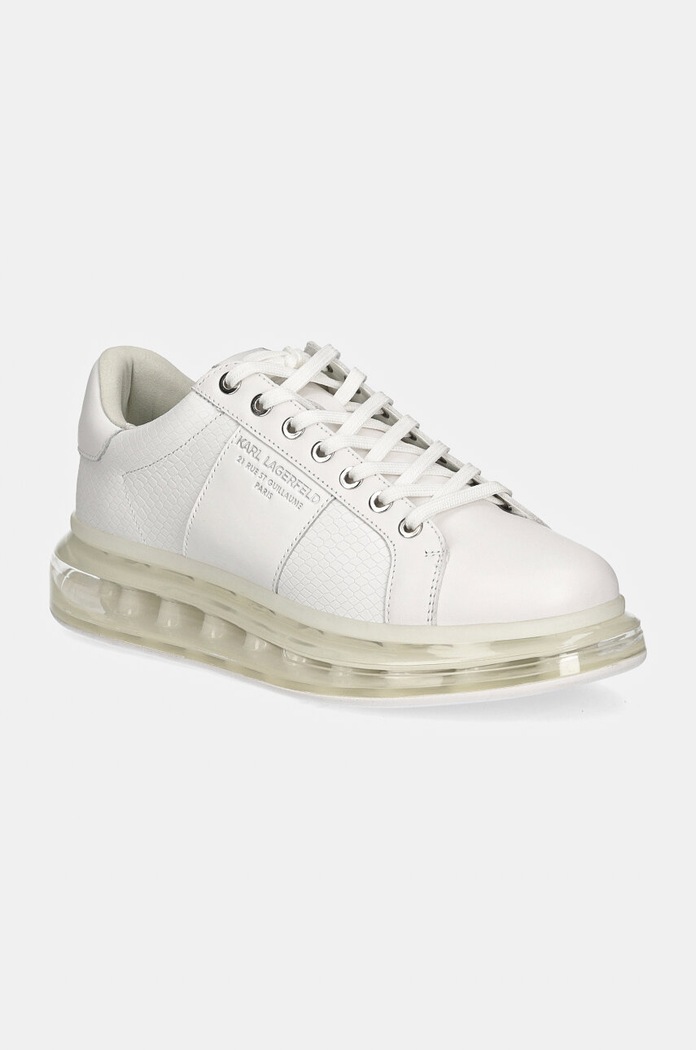 Kožené tenisky Karl Lagerfeld KAPRI KUSHION nízký bílá KL52626.01W