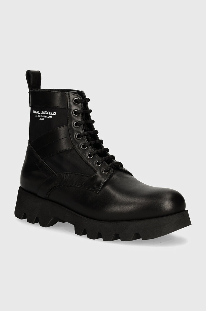 Usnjeni piščančki Karl Lagerfeld Terra Casual črna KL11164.400