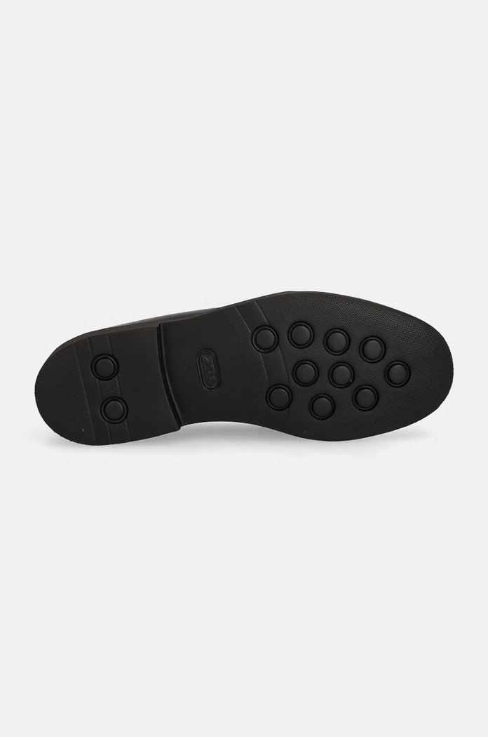 Mokasyny skórzane STEP Karl Lagerfeld czarny KL12530S.000