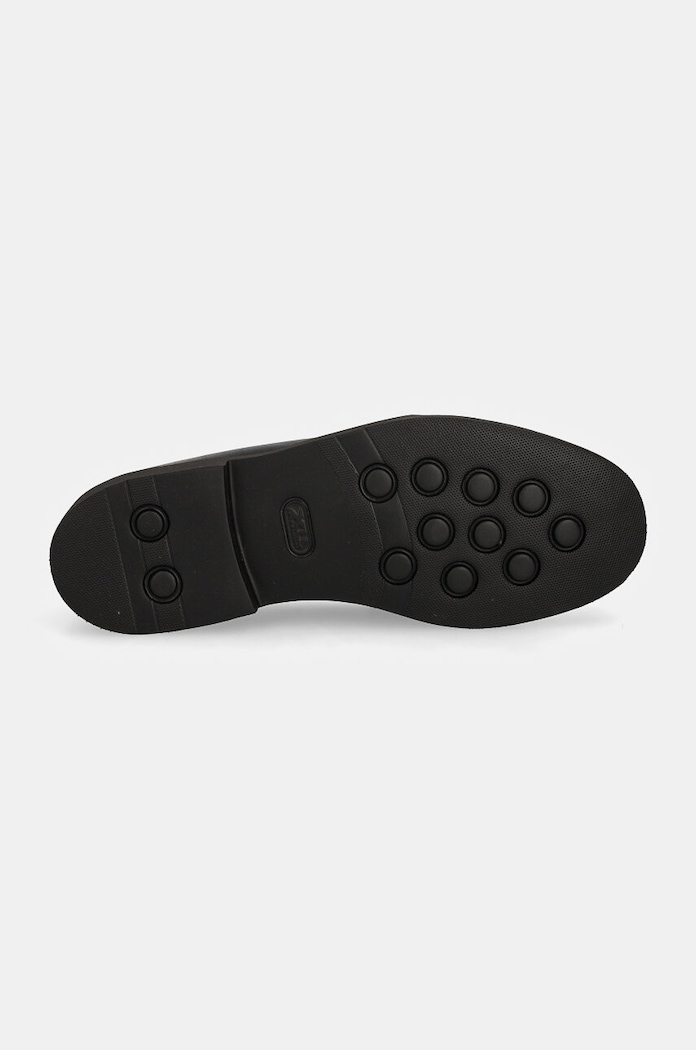 Mokasyny skórzane STEP Karl Lagerfeld czarny KL12530S.000