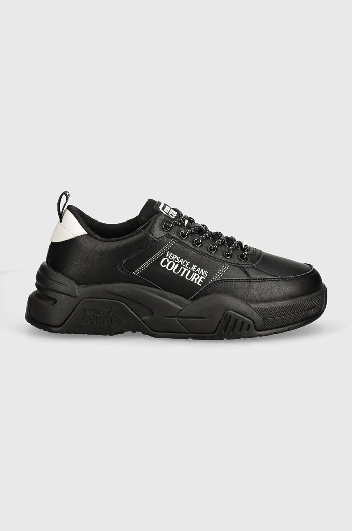Kožené tenisky Versace Jeans Couture Stargaze 77YA3SF1.ZP326.899 černá AW24