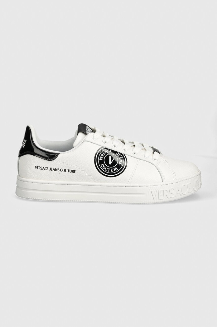Versace Jeans Couture sneakers in pelle Court 88 77YA3SK1.ZP332.L02 bianco AW24