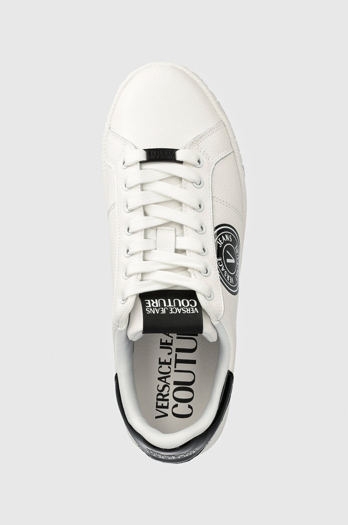 Versace Jeans Couture sneakers in pelle Court 88 bianco 77YA3SK1.ZP332.L02