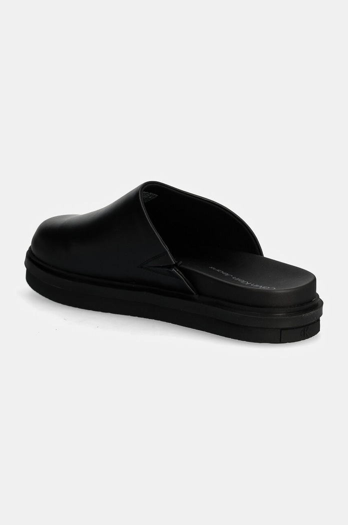 Obuwie Calvin Klein Jeans klapki skórzane HOME CLOG LTH YM0YM01181 czarny