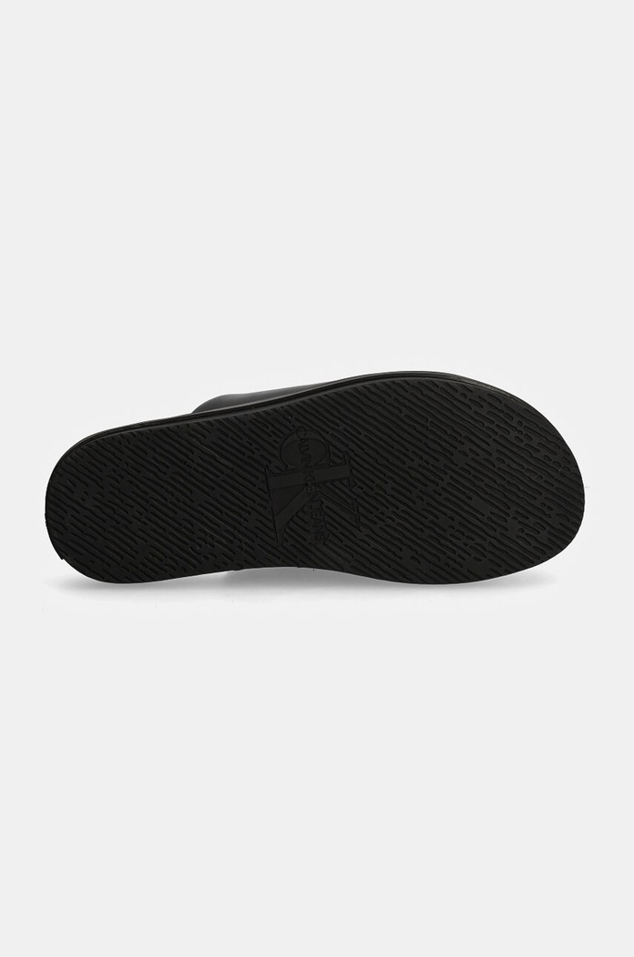 Calvin Klein Jeans klapki skórzane HOME CLOG LTH YM0YM01181 czarny