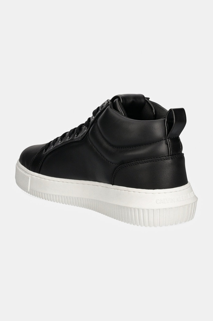 Obuv Kožené tenisky Calvin Klein Jeans CHUNKY CUPSOLE CLEAN HIGH YM0YM01120 čierna