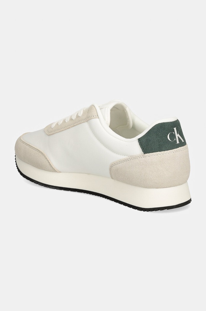 Obuv Tenisky Calvin Klein Jeans RETRO RUNNER ICONIC SNK YM0YM01119 biela