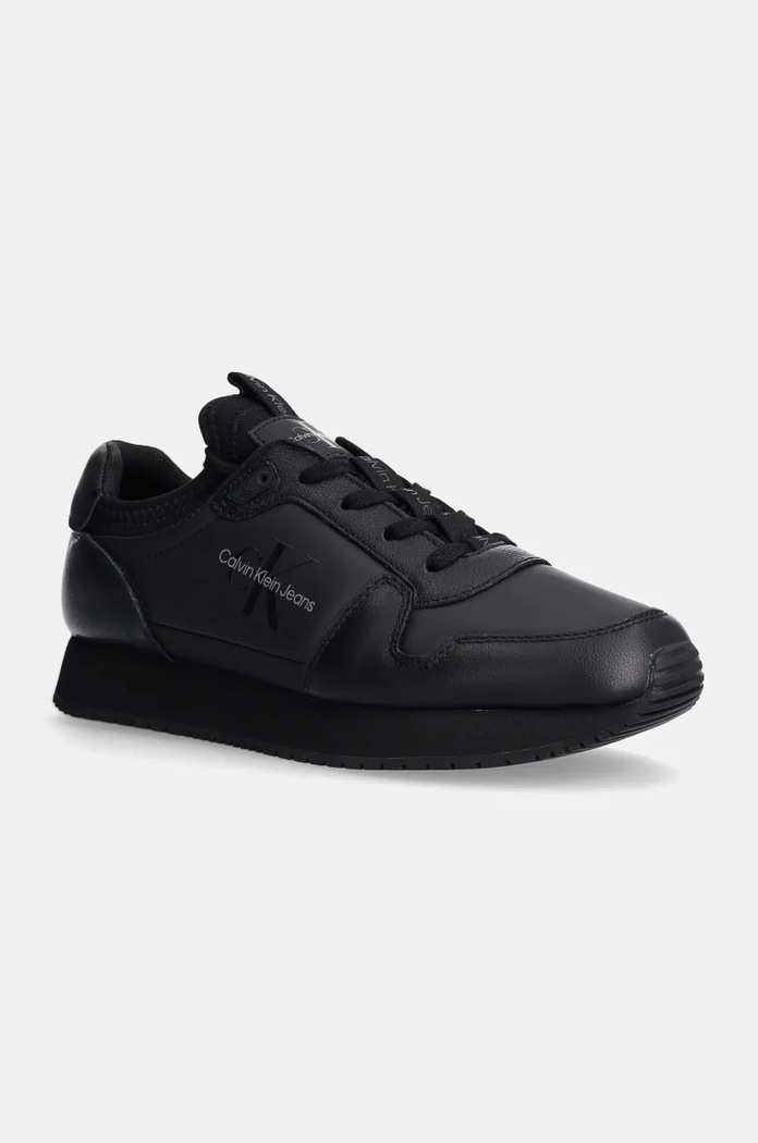 Sneakers Calvin Klein Jeans RETRO RUNNER SOCK MULTIFUNCT υφασμάτινο μαύρο YM0YM01118