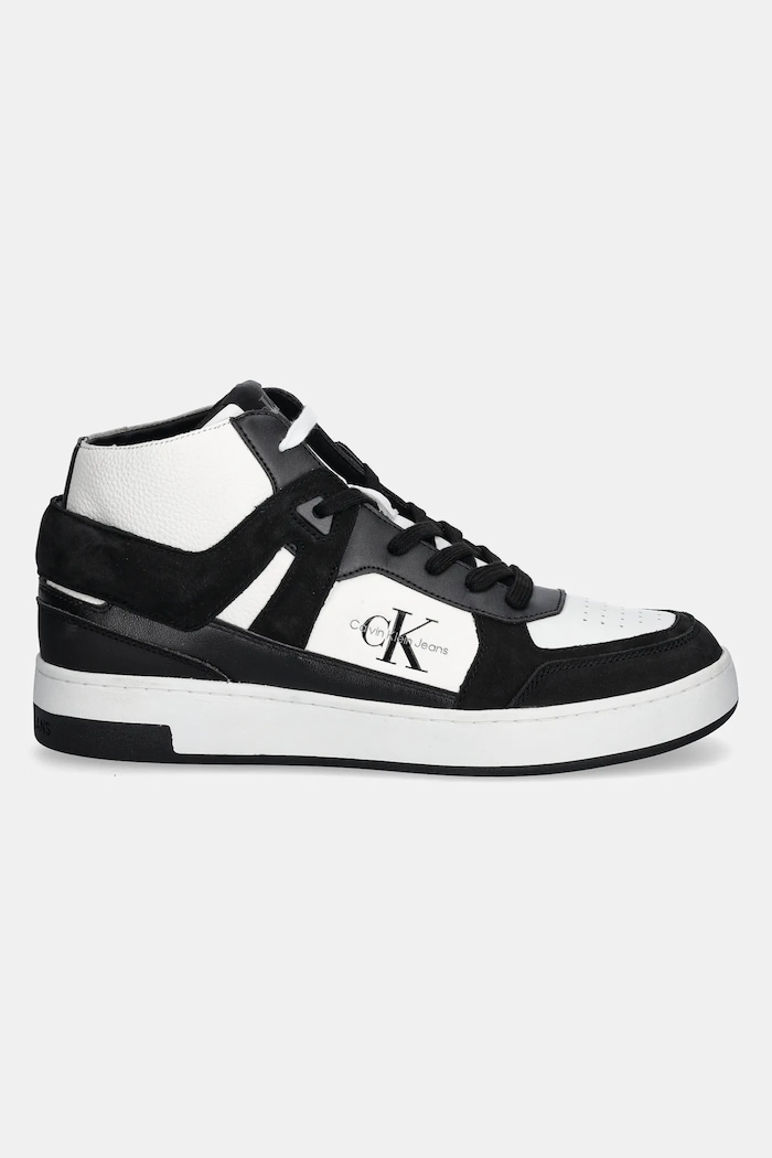 Sneakers boty Calvin Klein Jeans BASKET CUP MID LACEUP AUTHENTIC YM0YM01109 černá NC24