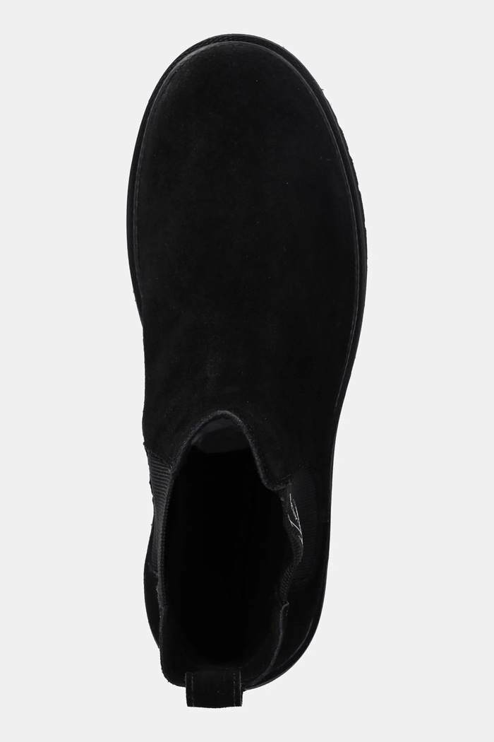 Calvin Klein Jeans sztyblety skórzane EVA BOOT MID CHELSEA ICONIC DR czarny YM0YM01080