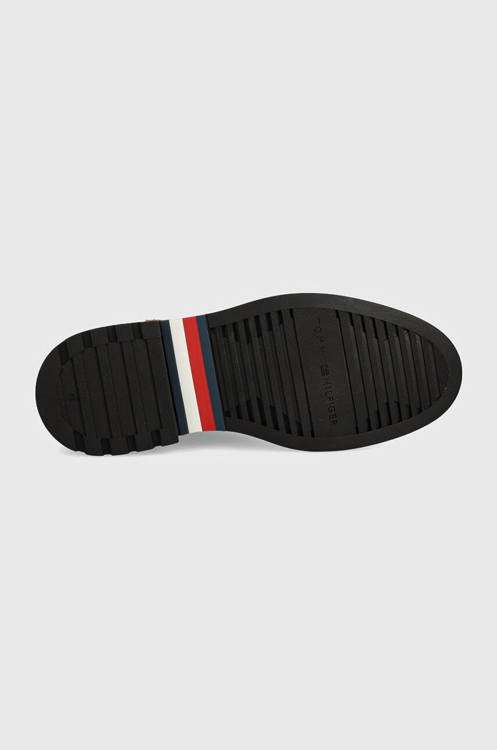 Sztyblety zamszowe HILFIGER COMFORT LWT SUEDE CHEL Tommy Hilfiger brązowy FM0FM05104