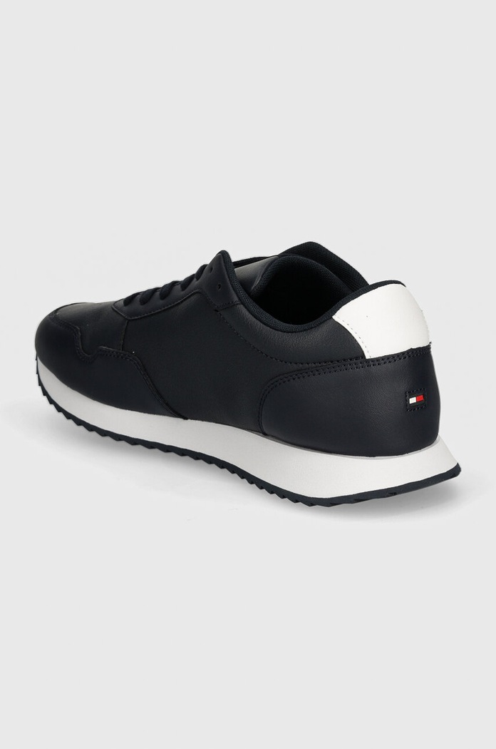 Obuv Kožené tenisky Tommy Hilfiger RUNNER EVO LTH MIX ESS FM0FM05121 tmavomodrá