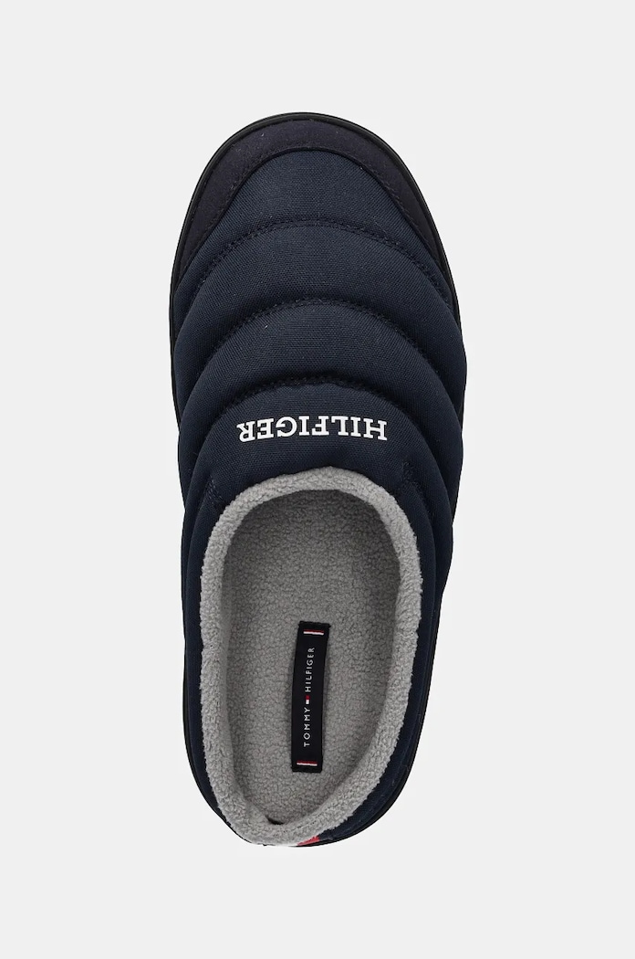 Kućne papuče Tommy Hilfiger COMFORT WARM TEXTILE HOUSE SHOE mornarsko plava FM0FM05158