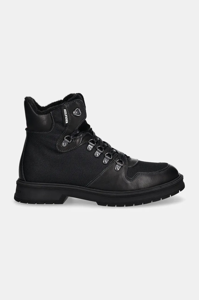 Cipele Tommy Hilfiger HILFIGER WARM CORDURA MIX BOOT FM0FM05180 crna NC24