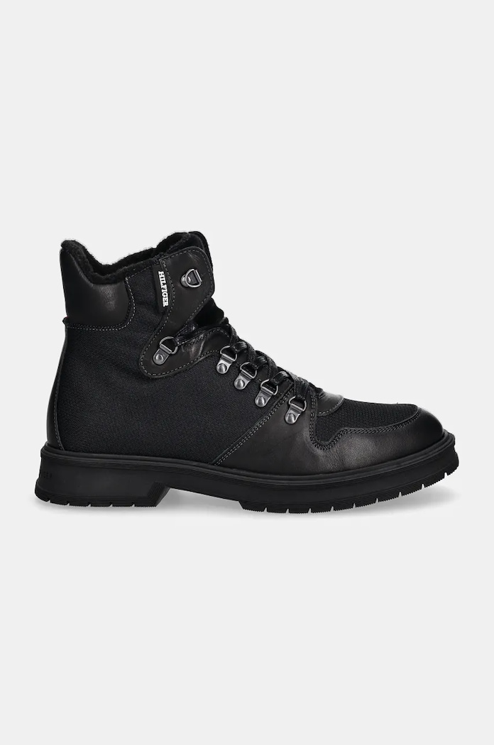 Cipele Tommy Hilfiger HILFIGER WARM CORDURA MIX BOOT FM0FM05180 crna NC24
