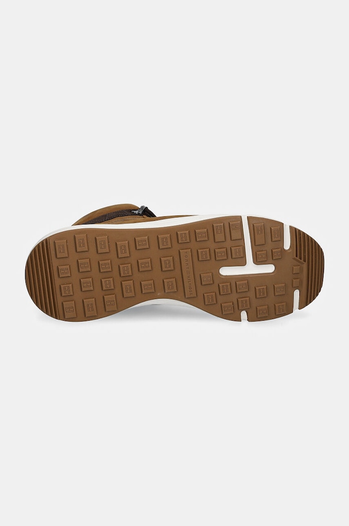Високи обувки Tommy Hilfiger HILFIGER WARM NUBUCK HYBRID B FM0FM05189 кафяв