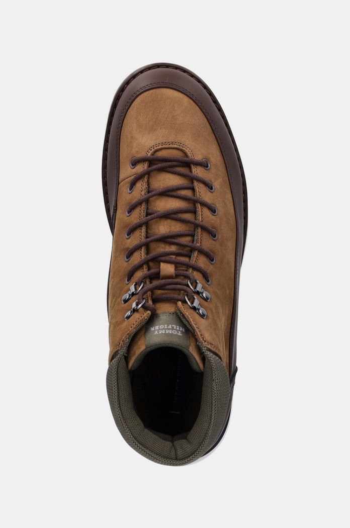Boty Tommy Hilfiger CORPORATE OUTDOOR NUBUCK BOOT hnědá FM0FM05190