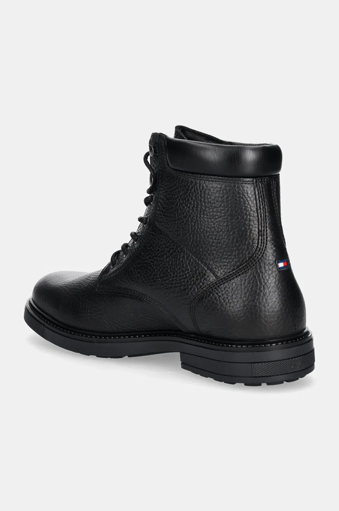 Obuv Kožená obuv Tommy Hilfiger HILFIGER OUTDOOR WARM LTH BOOT FM0FM05192 čierna