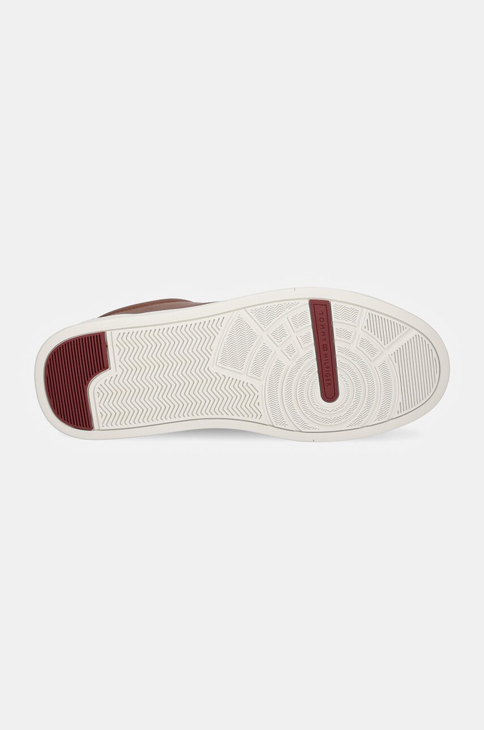Δερμάτινα sneakers Tommy Hilfiger TH COURT SEASONAL WINTER 4A FM0FM05207 καφέ