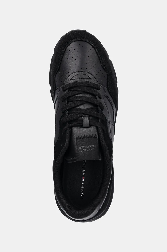 Sneakers boty Tommy Hilfiger FASTON LTH MIX černá FM0FM05216