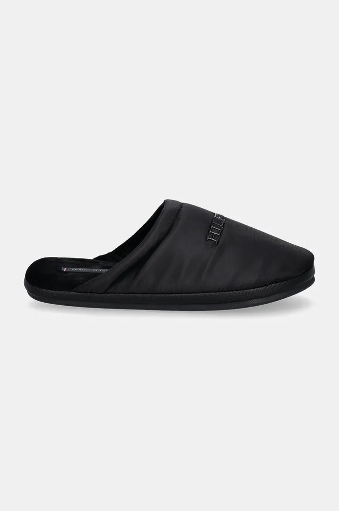 Tommy Hilfiger kapcie NYLON HILFIGER HOUSE SHOE FM0FM05225 czarny AW24