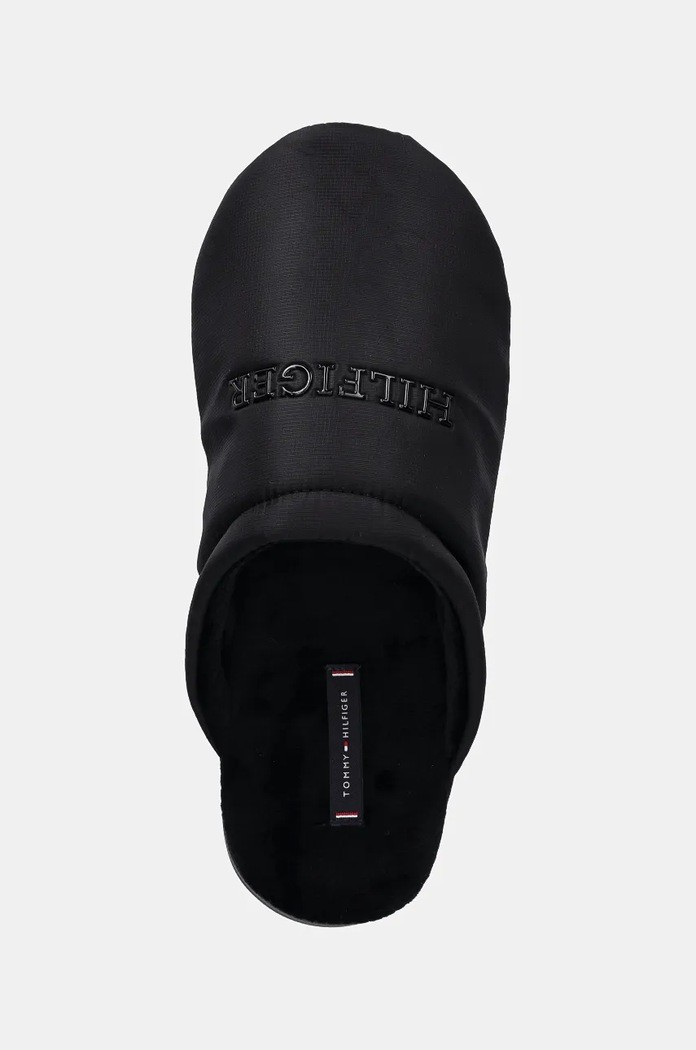 Tommy Hilfiger kapcie NYLON HILFIGER HOUSE SHOE czarny FM0FM05225