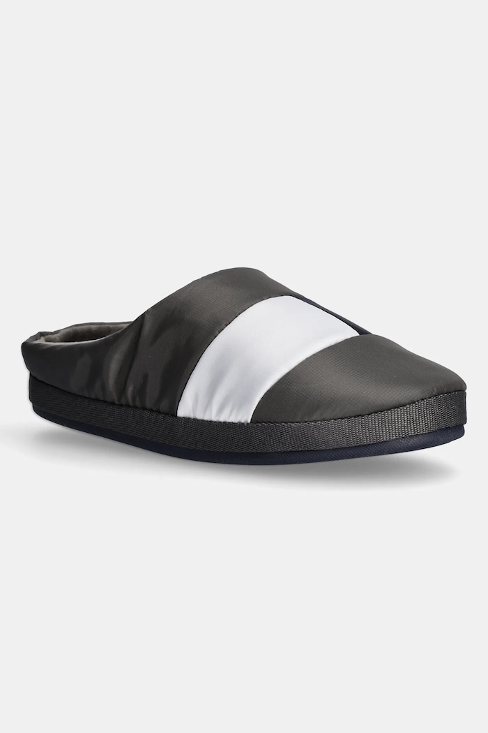 Kućne papuče Tommy Hilfiger HILFIGER NYLON FLAG HOUSE SHOE Gift Box siva FM0FM05228