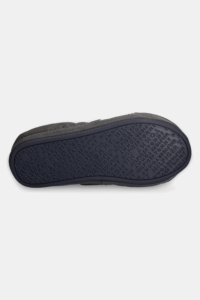 Kućne papuče Tommy Hilfiger HILFIGER NYLON FLAG HOUSE SHOE FM0FM05228 siva