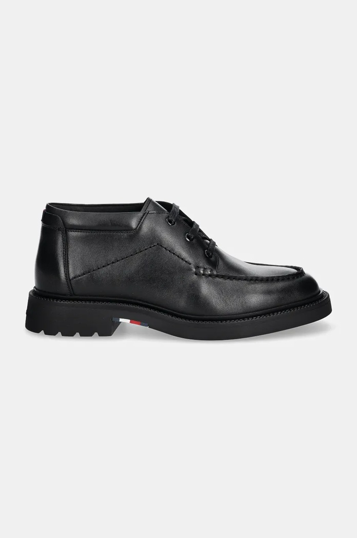 Кожени половинки обувки Tommy Hilfiger HILFIGER COMFORT LWT LTH M TOE B FM0FM05264 черен NC24