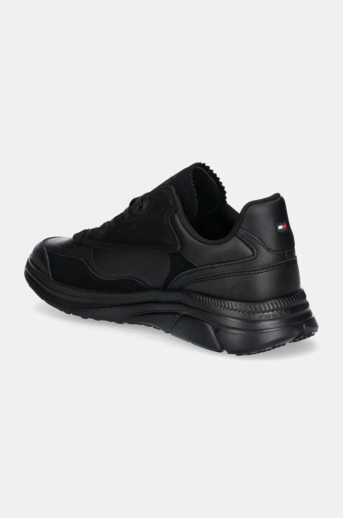 Обувки Кожени маратонки Tommy Hilfiger MODERN RUNNER LEATHER FM0FM05345 черен