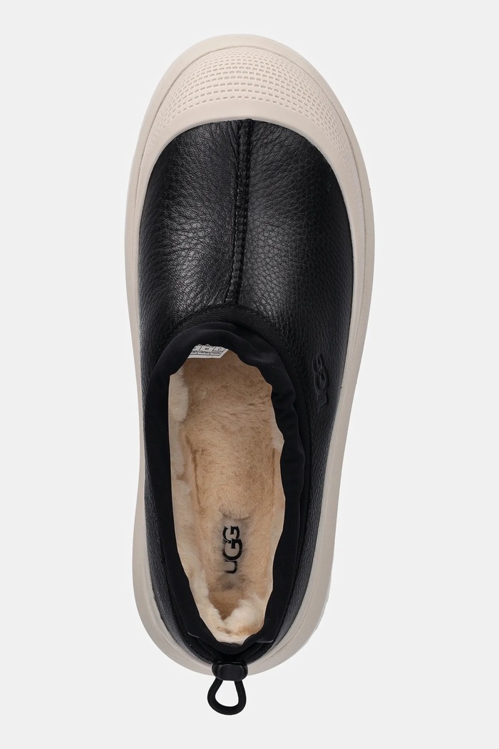 UGG śniegowce skórzane Tasman Weather Hybrid czarny 1158351.BCKBR