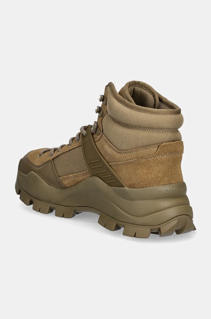Обувки Tommy Jeans Високи обувки Tommy Jeans TJM URBAN HIBRYD BOOT EM0EM01489 зелен