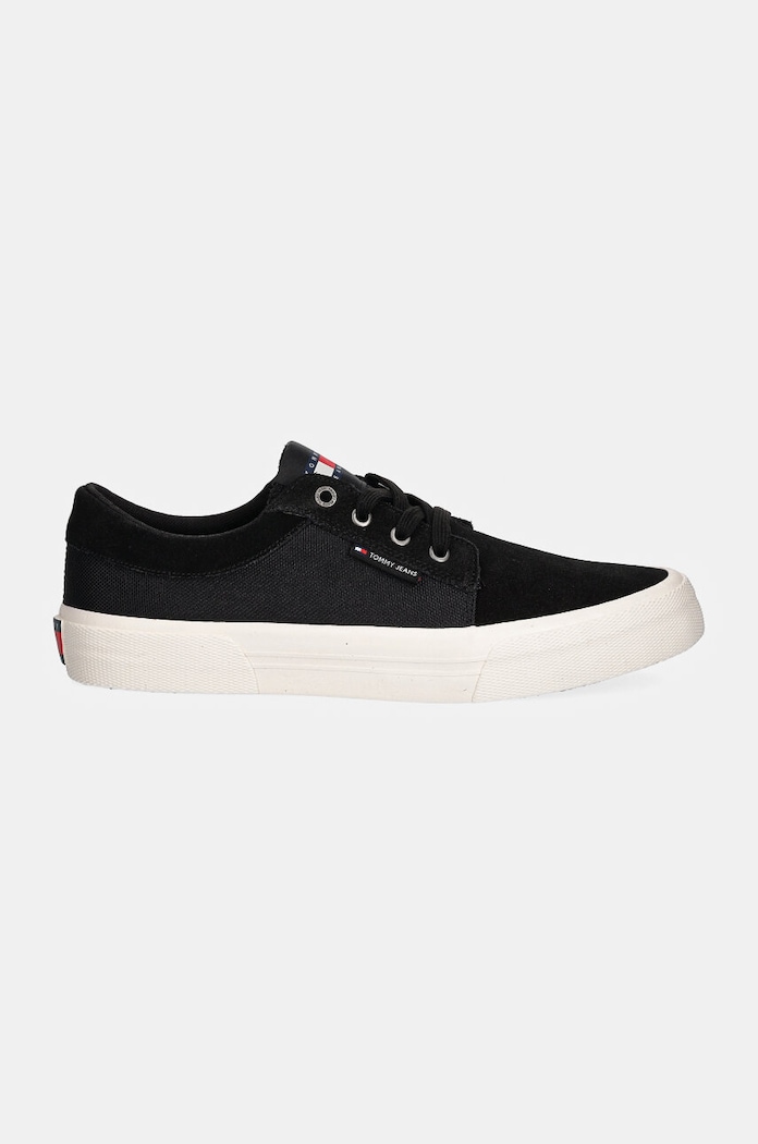 Teniske Tommy Jeans TJM VULC. SKATER MIX MATERIAL EM0EM01456 črna AW24