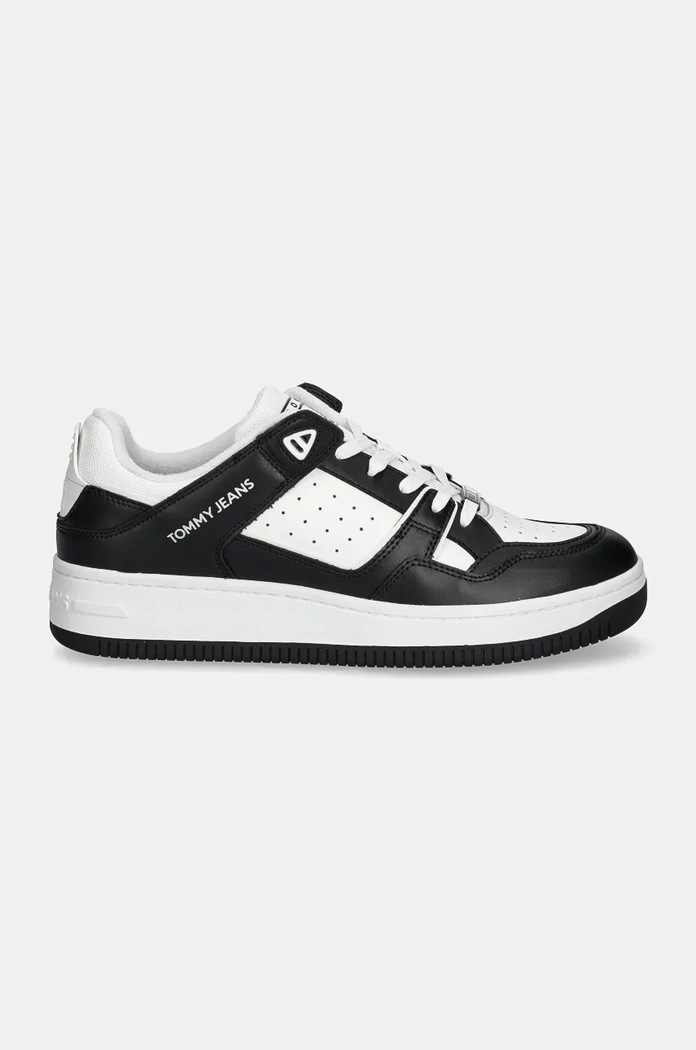 Superge Tommy Jeans TJM BASKET RETRO CUPSOLE WL EM0EM01464 črna NC24