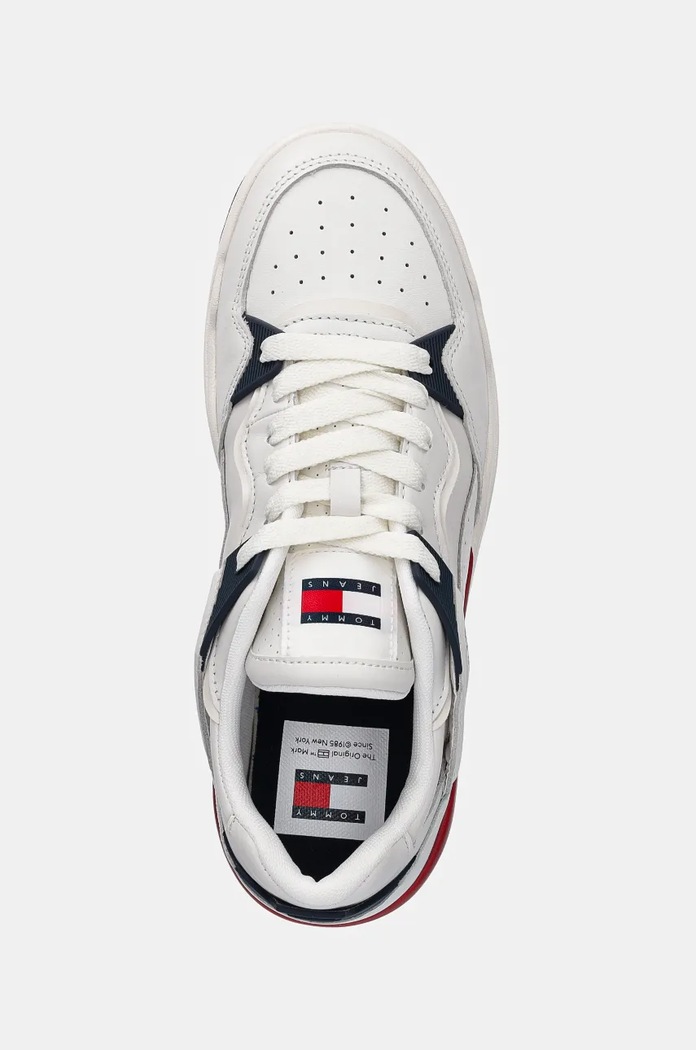 Tenisky Tommy Jeans TJM ULTRA BASKET SNEAKER biela EM0EM01493