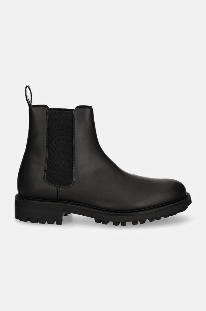 Kožené kotníkové boty Calvin Klein CHELSEA BOOT RUB HM0HM01610 černá NC24