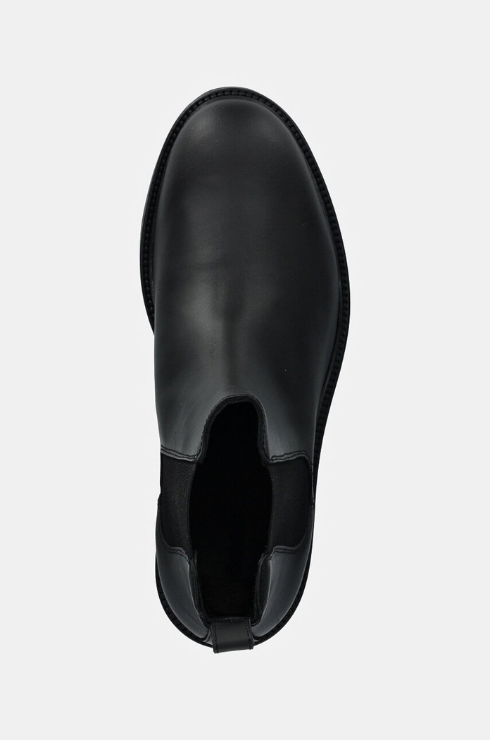 Kožené kotníkové boty Calvin Klein CHELSEA BOOT RUB černá HM0HM01610