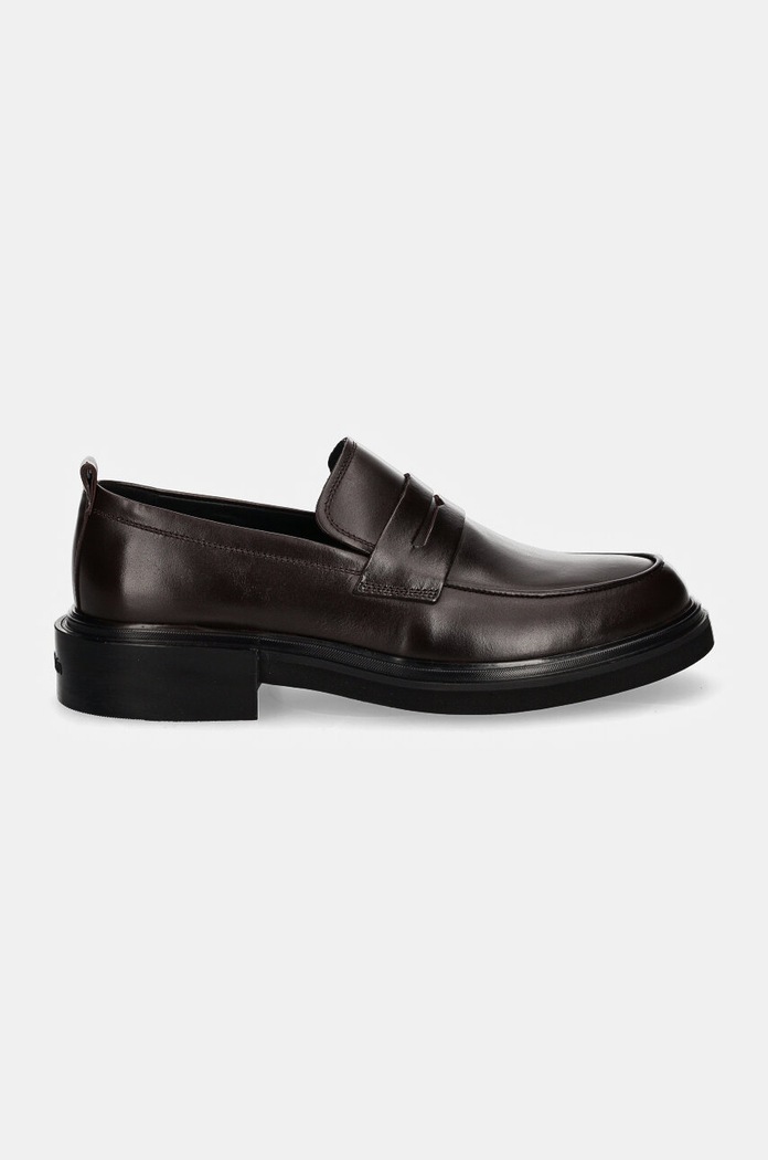 Kožené mokasíny Calvin Klein MOCCASIN LTH HM0HM01688 hnedá AW24