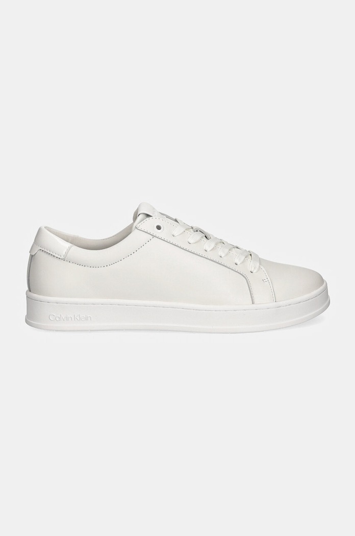 Δερμάτινα sneakers Calvin Klein LOW TOP LACE UP HM0HM01546 λευκό NC24
