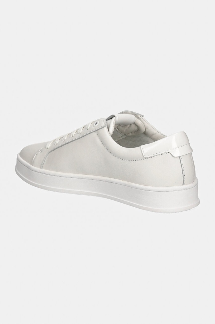 Παπούτσια Δερμάτινα sneakers Calvin Klein LOW TOP LACE UP HM0HM01546 λευκό
