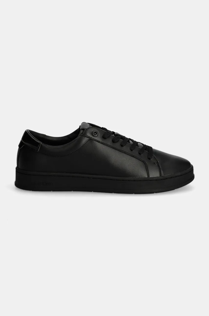 Calvin Klein sneakersy skórzane LOW TOP LACE UP HM0HM01546 czarny AW24