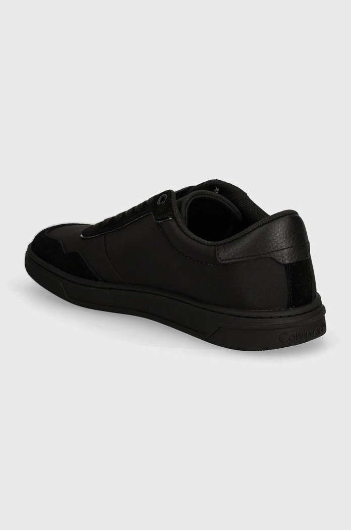 Boty Sneakers boty Calvin Klein LOW TOP LACE UP MIX HM0HM01548 černá