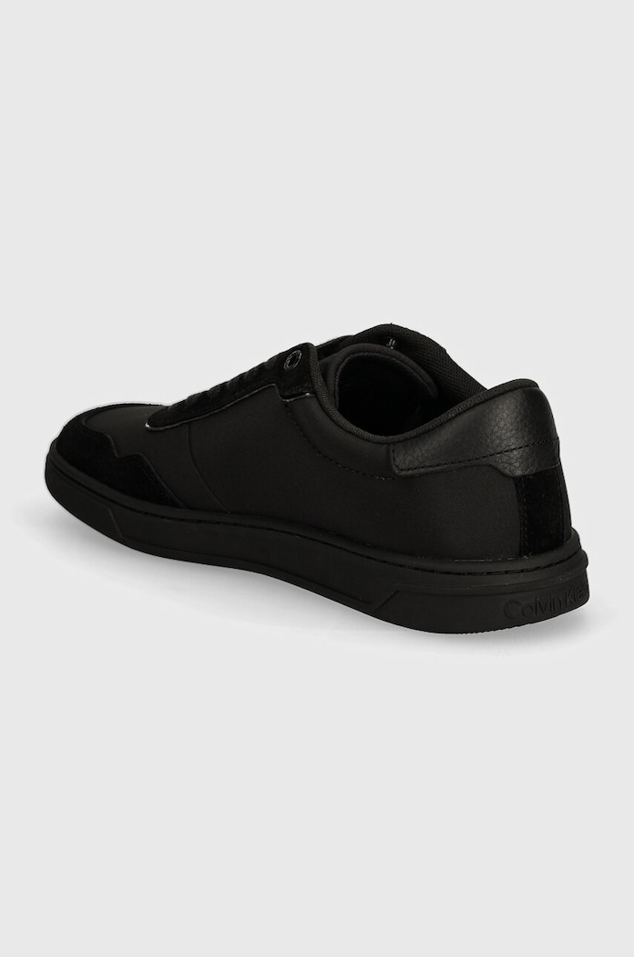 Boty Sneakers boty Calvin Klein LOW TOP LACE UP MIX HM0HM01548 černá