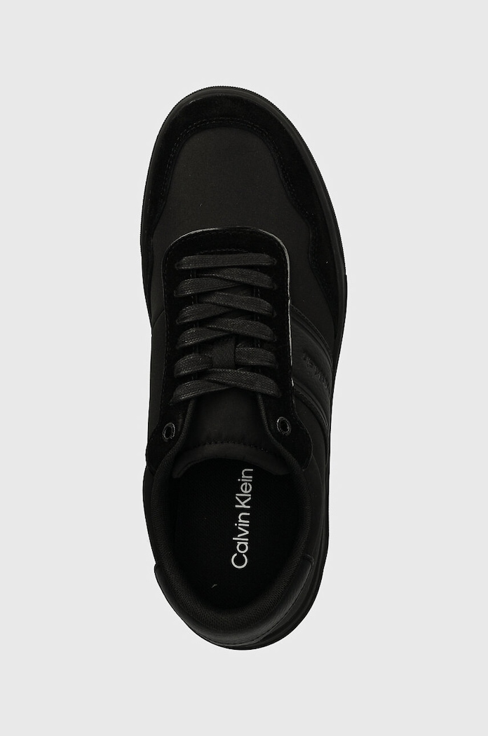 Sneakers boty Calvin Klein LOW TOP LACE UP MIX černá HM0HM01548