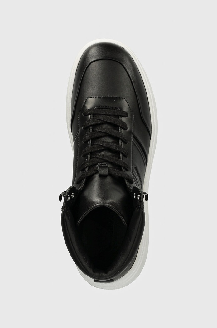 Sneakers Calvin Klein HIGH TOP LACE UP HF μαύρο HM0HM01552