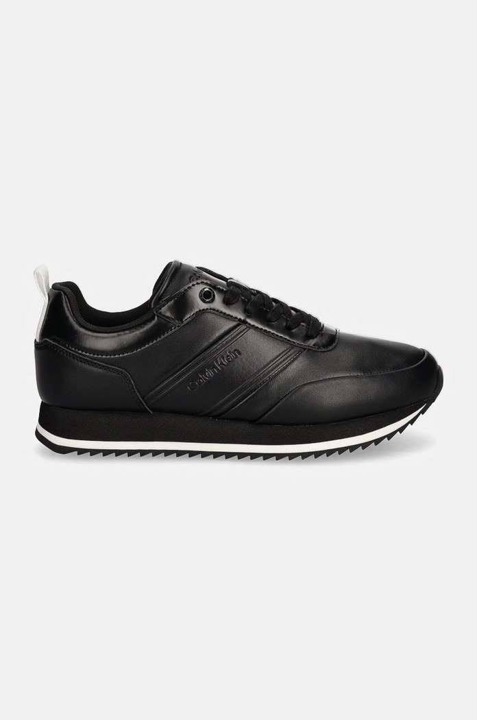 Sneakers Calvin Klein LOW TOP LACE UP LTH HF HM0HM01553 μαύρο NC24