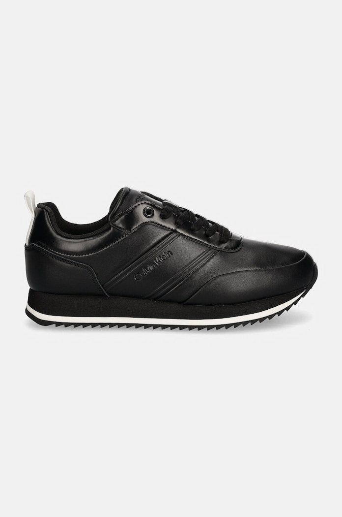 Sneakers Calvin Klein LOW TOP LACE UP LTH HF HM0HM01553 μαύρο NC24
